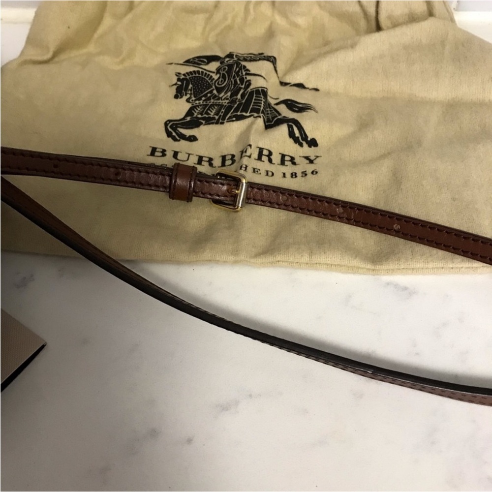 Burberry Beige and Brown Plaid Shoulder Bag - Picture 7 of 9
